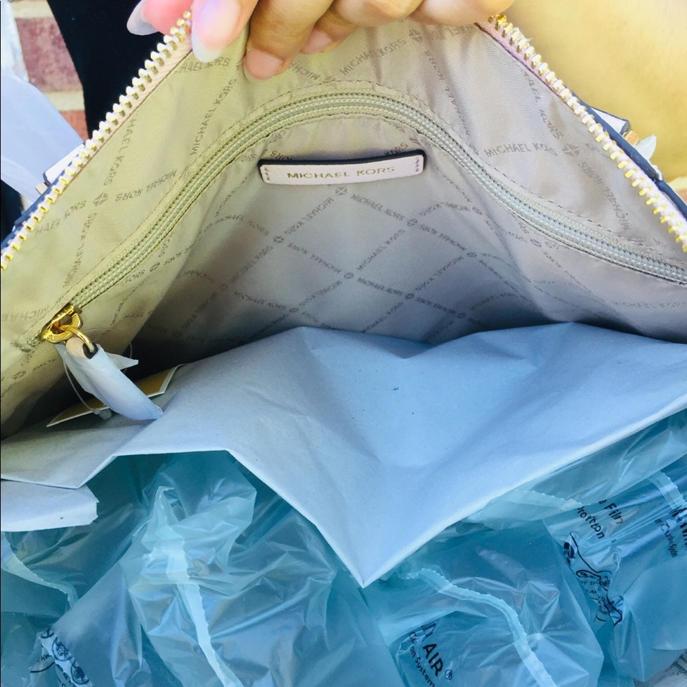 Michael Kors Charlotte Debossed Tote Bag - Picture 7 of 9